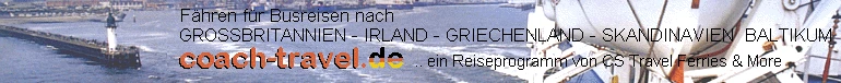 FÃ¤hren fÃ¼r Bus Reise Organisatoren nach England, Irland, Skandinavien und Baltikum